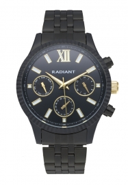 RELOJ ALPHA 44,5MM BLACK DIAL BLACK BRACELET