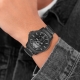 Mensor Black Dial IPGun Bracelet 3H