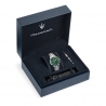 SORPASSO 42MM CHR GREEN DIAL SS BR+BLK S