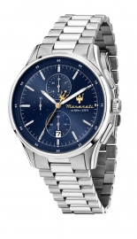 RELOJ SORPASSO 42MM CHRO BLUE DIAL SS BR