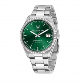 RELOJ COMPETIZIONE 43MM 3H GREEN DIAL SS BR