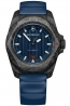 INOX GENT AUTO CARBON,  BLUE DIAL&RUBBER