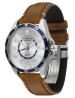 FIELDFORCE CLASSIC GMT WH DIAL BROWN STR