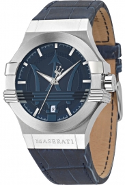 RELOJ MASERATI POTENZA 42MM 3H BLUE DIAL BLUE STRAP R8851108015