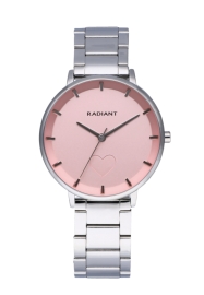 RELOJ RADIANT AMORE 36MM PINK DIAL SILVER SS BRACELE RA546202