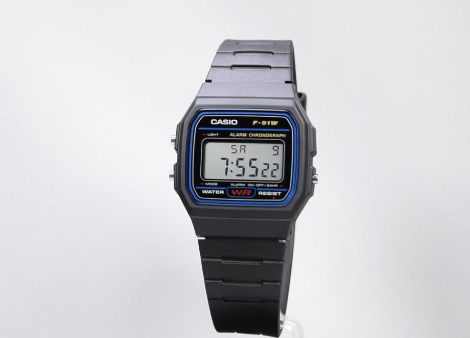 Reloj Casio Negro F-91W-1cr